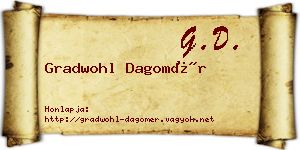 Gradwohl Dagomér névjegykártya
